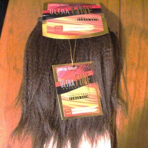 100% HUMAN HAIR Premium Crimped 6” - 8" Weft Weaving Hair Soft & Tangle Free-NEW